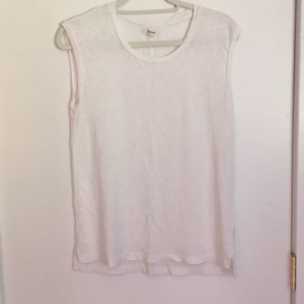 Madewell linen muscle tank